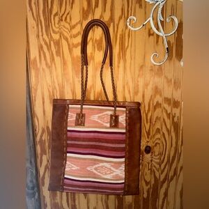 Leather & Kilim Totebag